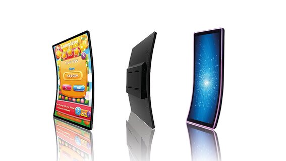 BUBBLE Touch Monitor Curved Version "C" Shape