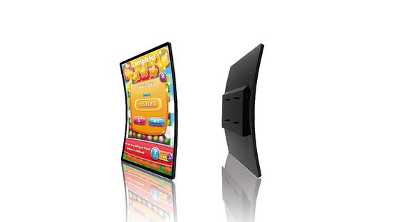 BUBBLE Touch Monitor Curved Version "C" Shape