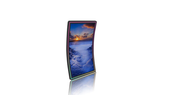 BUBBLE Touch Monitor Curved Version "J" Shape