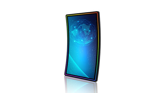 BUBBLE Touch Monitor Curved Version "J" Shape